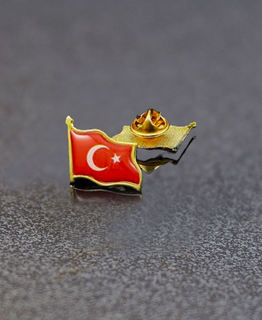 Türk Bayrak Rozet - 004