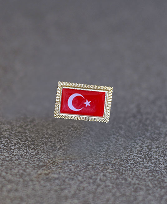 Türk Bayrağı Rozet-003
